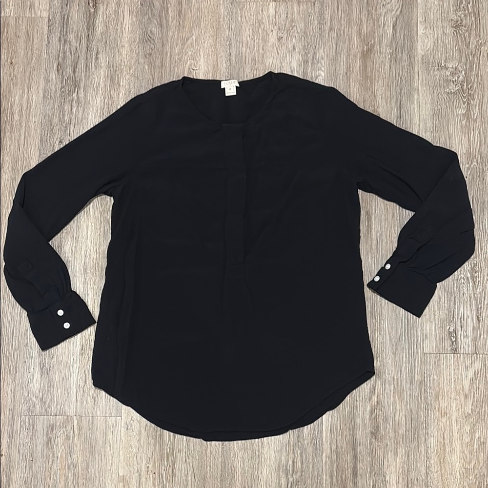 J. Crew Black Long Sleeve Tunic